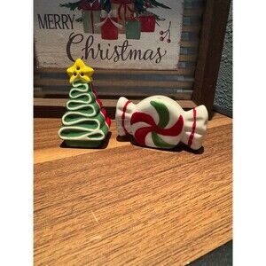 Christmas candy salt and pepper shakers Cracker Barrel